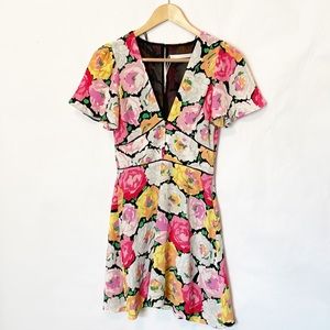 NWT Zara Colorful Floral Mini Dress (XS)
